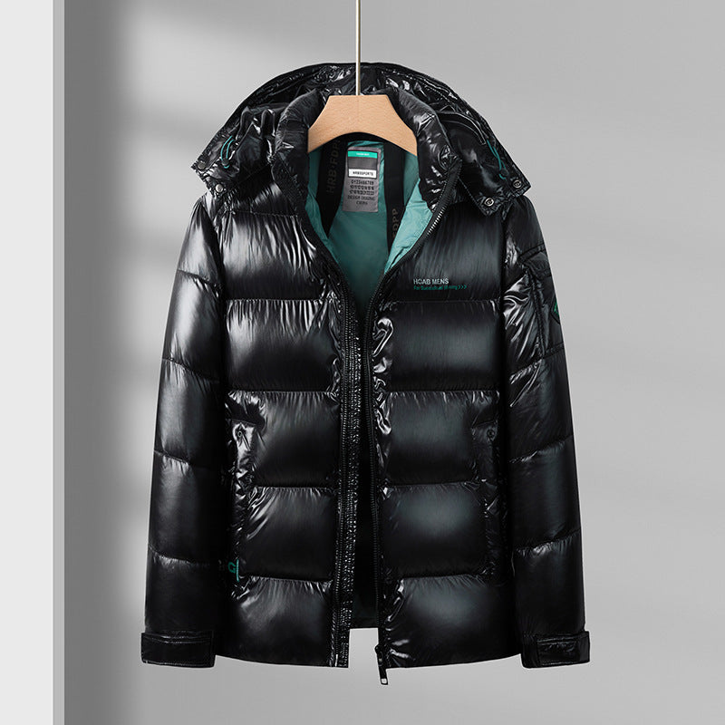 Men's Thick Warm Glossy Cotton Jacket