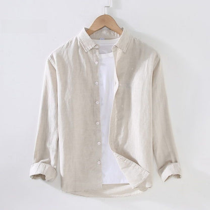 Men's Thin Long-Sleeve Shirt for Spring and Summer