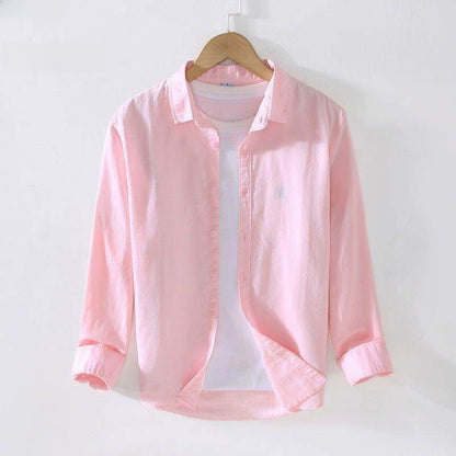 Men's Thin Long-Sleeve Shirt for Spring and Summer