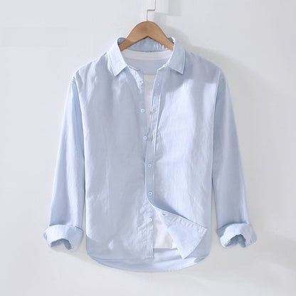 Men's Thin Long-Sleeve Shirt for Spring and Summer