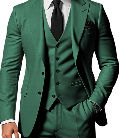 Men's Three-Piece Slim Fit Suit