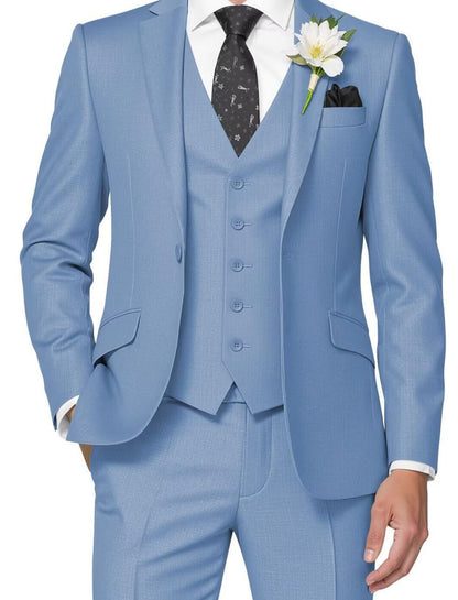 Men's Three-Piece Slim Fit Suit