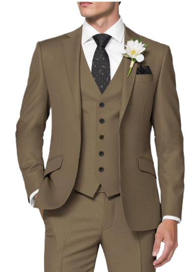 Men's Three-Piece Slim Fit Suit