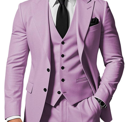 Men's Three-Piece Slim Fit Suit