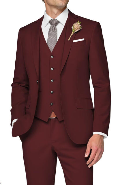 Men's Three-Piece Slim Fit Suit