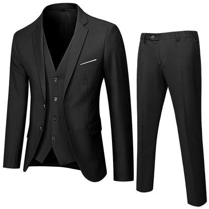 Men's Three-Piece Suit Set