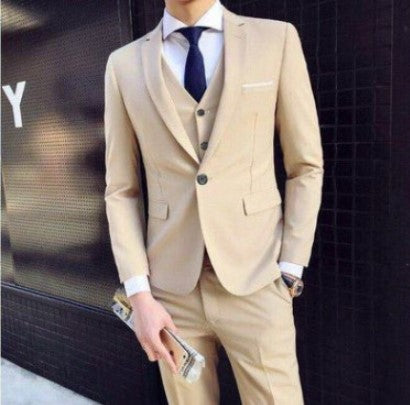 Men's Three-Piece Suit Set