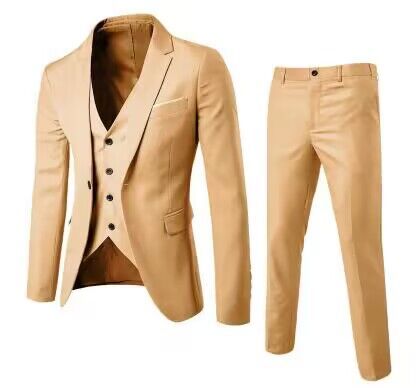 Men's Three-Piece Suit Set
