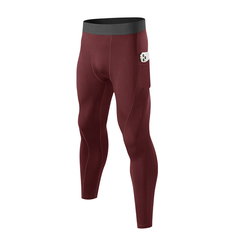 Men's tight-fitting long pants for sports