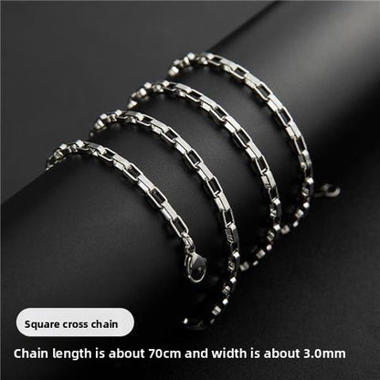 Men's titanium steel necklace