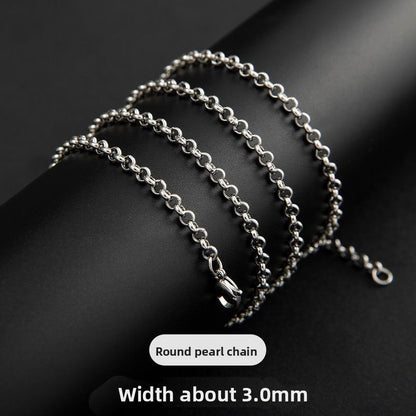 Men's titanium steel necklace