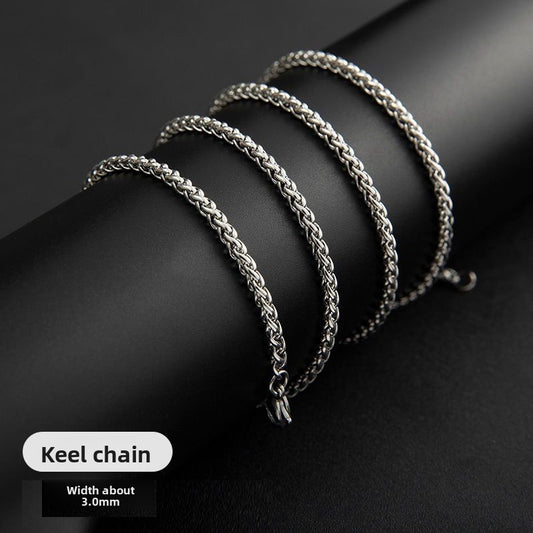 Men's titanium steel necklace