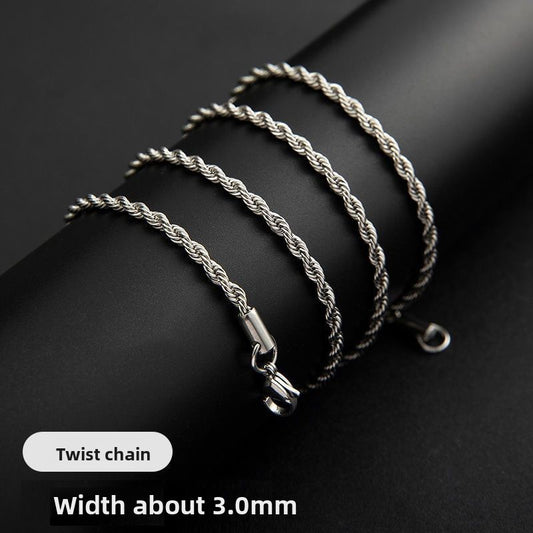 Men's titanium steel necklace