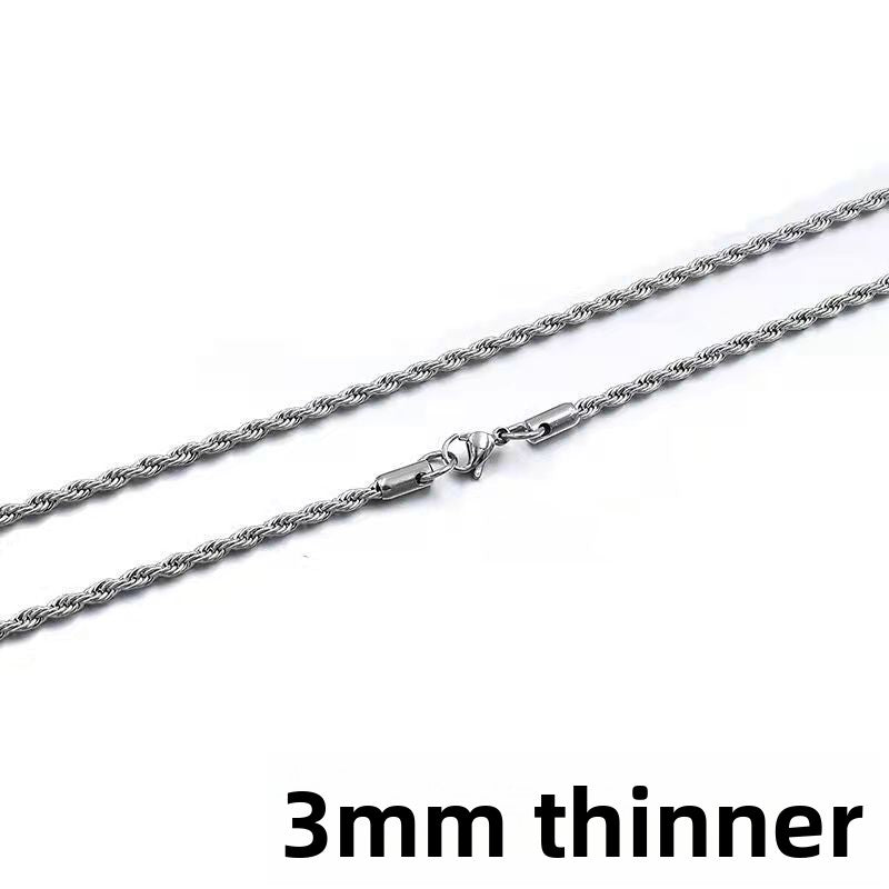 Men's titanium steel necklace