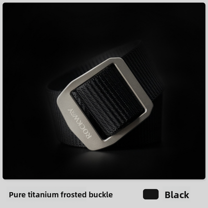 Men's Titanium Tactical Elastic Canvas Belt