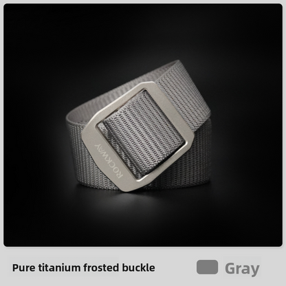 Men's Titanium Tactical Elastic Canvas Belt