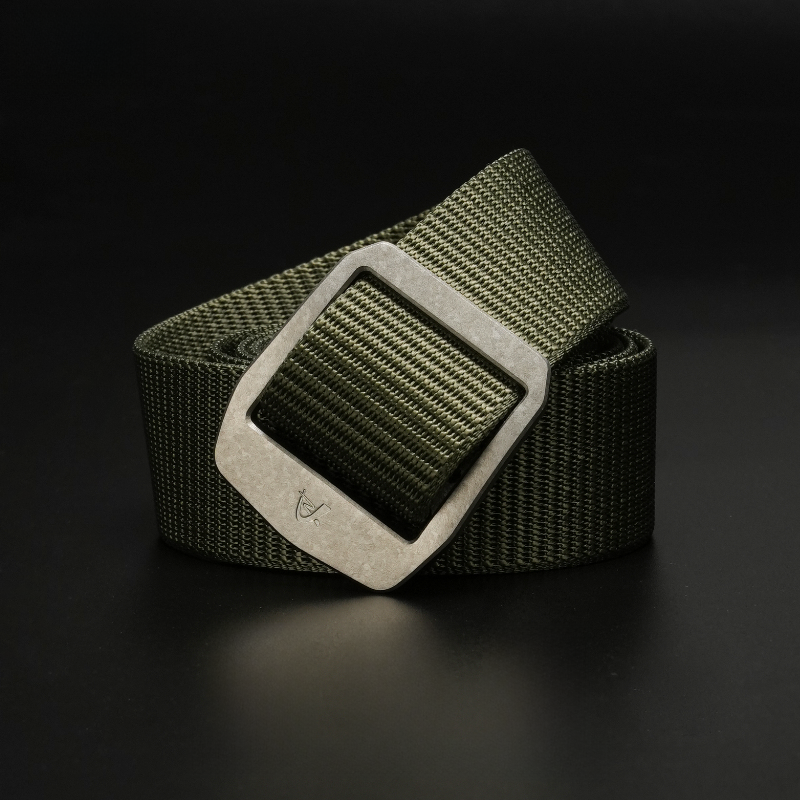 Men's Titanium Tactical Elastic Canvas Belt