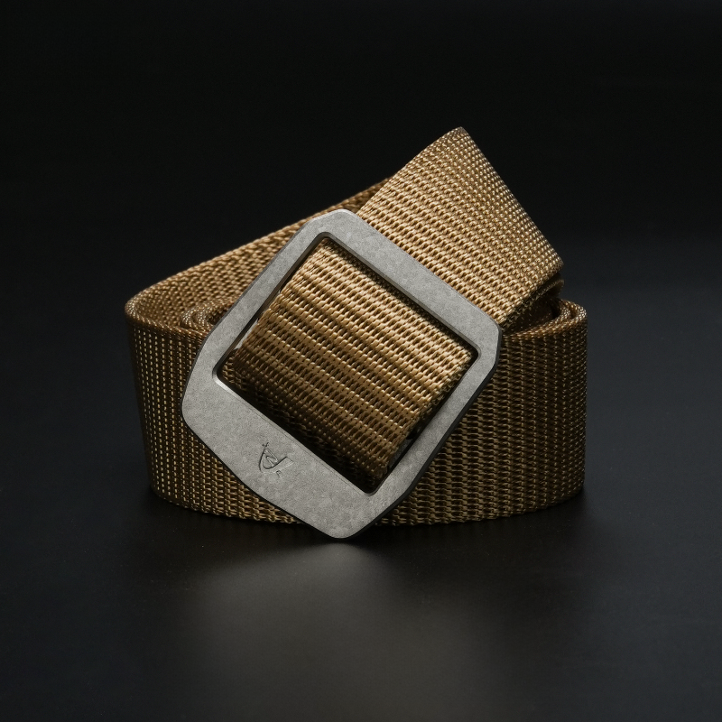 Men's Titanium Tactical Elastic Canvas Belt