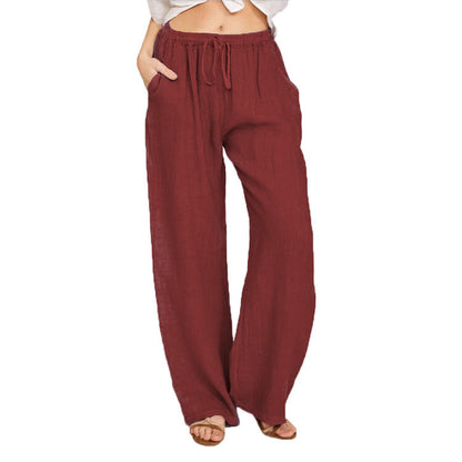 Men's trend straight long pants