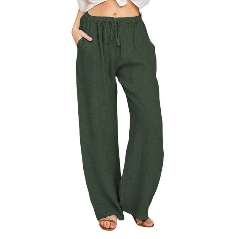 Men's trend straight long pants
