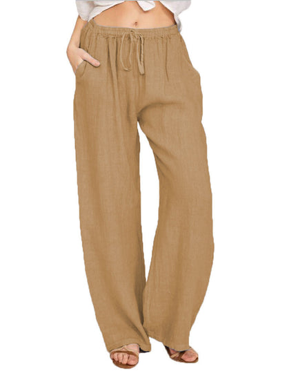 Men's trend straight long pants