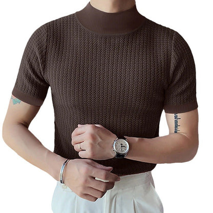 Men's Turtleneck Knit Shirt
