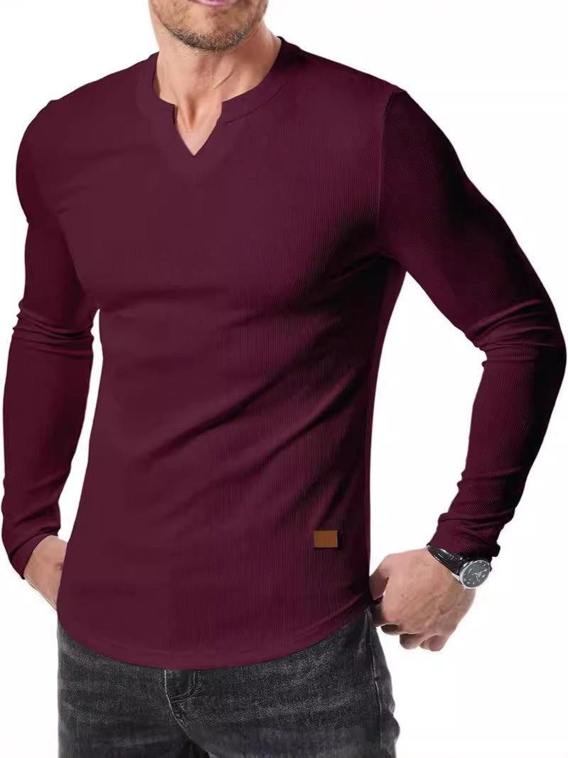Men's V-neck Pit T-shirt