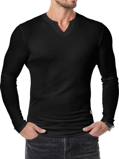 Men's V-neck Pit T-shirt