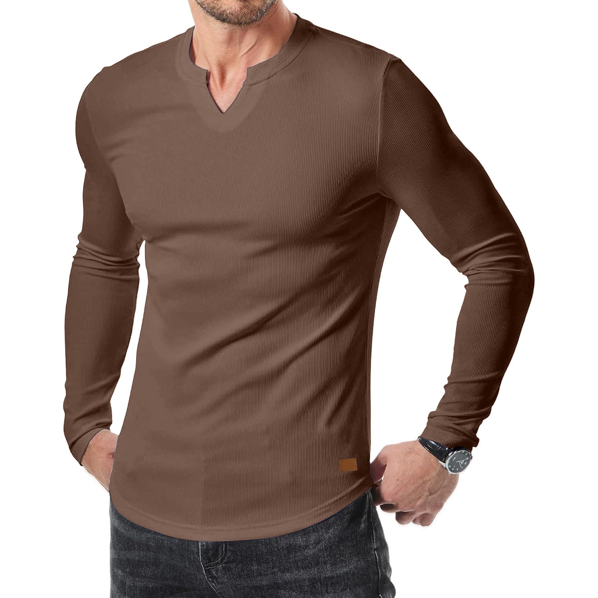 Men's V-neck Pit T-shirt