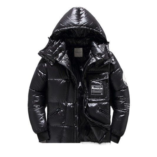 Men's versatile hooded down jacket
