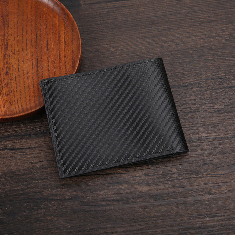 Men’s Wallet with Carbon-Fiber Pattern