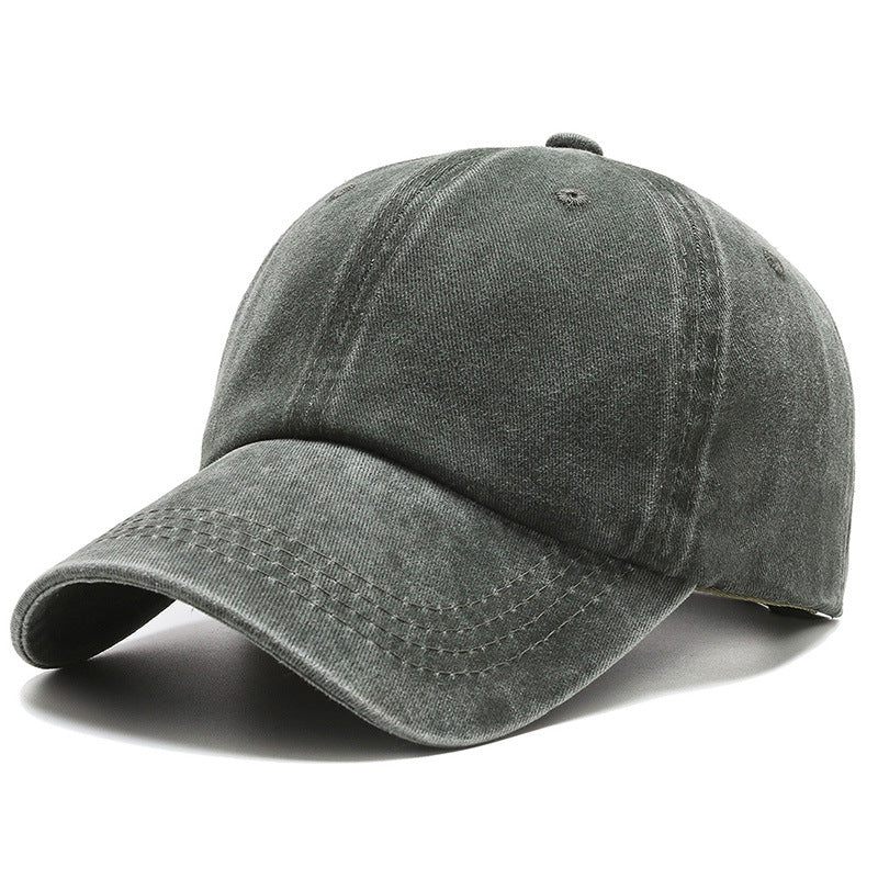 Men's Washed Coated Adjustable Baseball Cap
