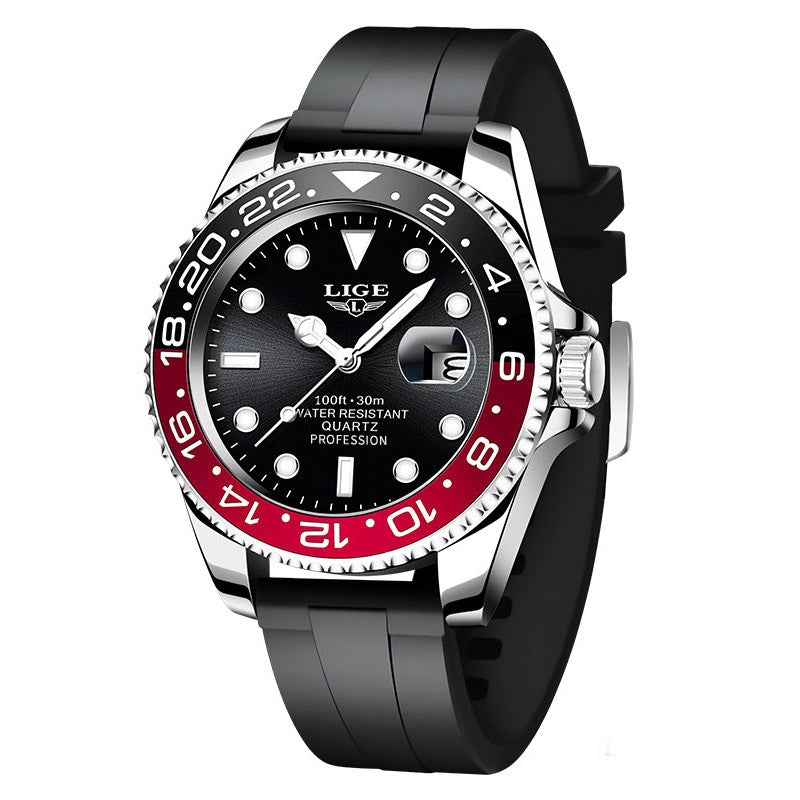 Men's Watch Quartz Three-Hand Watch Waterproof Clock