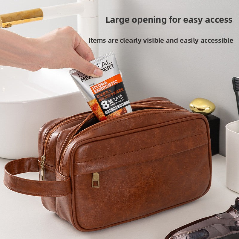 Men's Waterproof PU Toiletry Bag