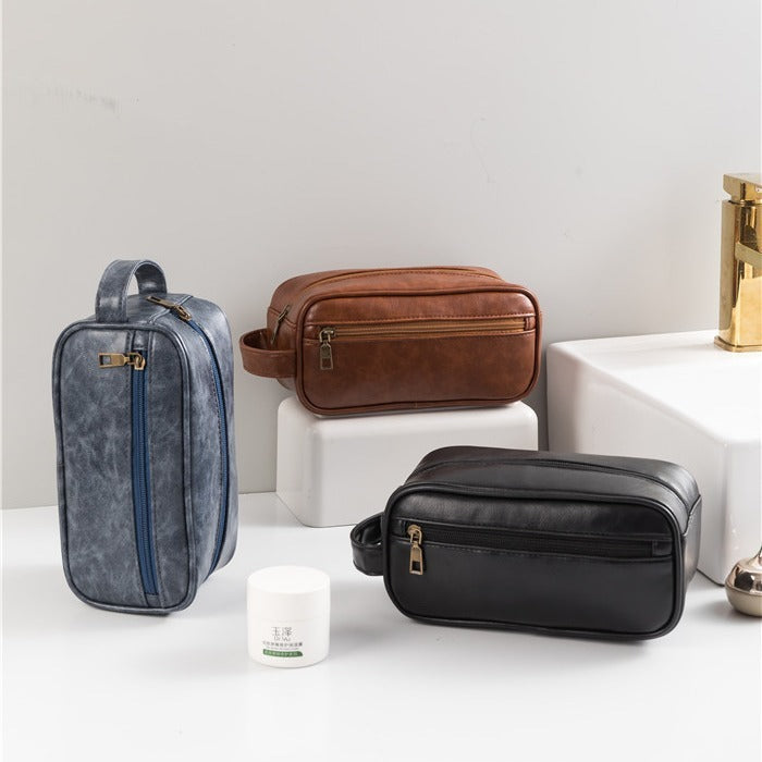 Men's Waterproof PU Toiletry Bag