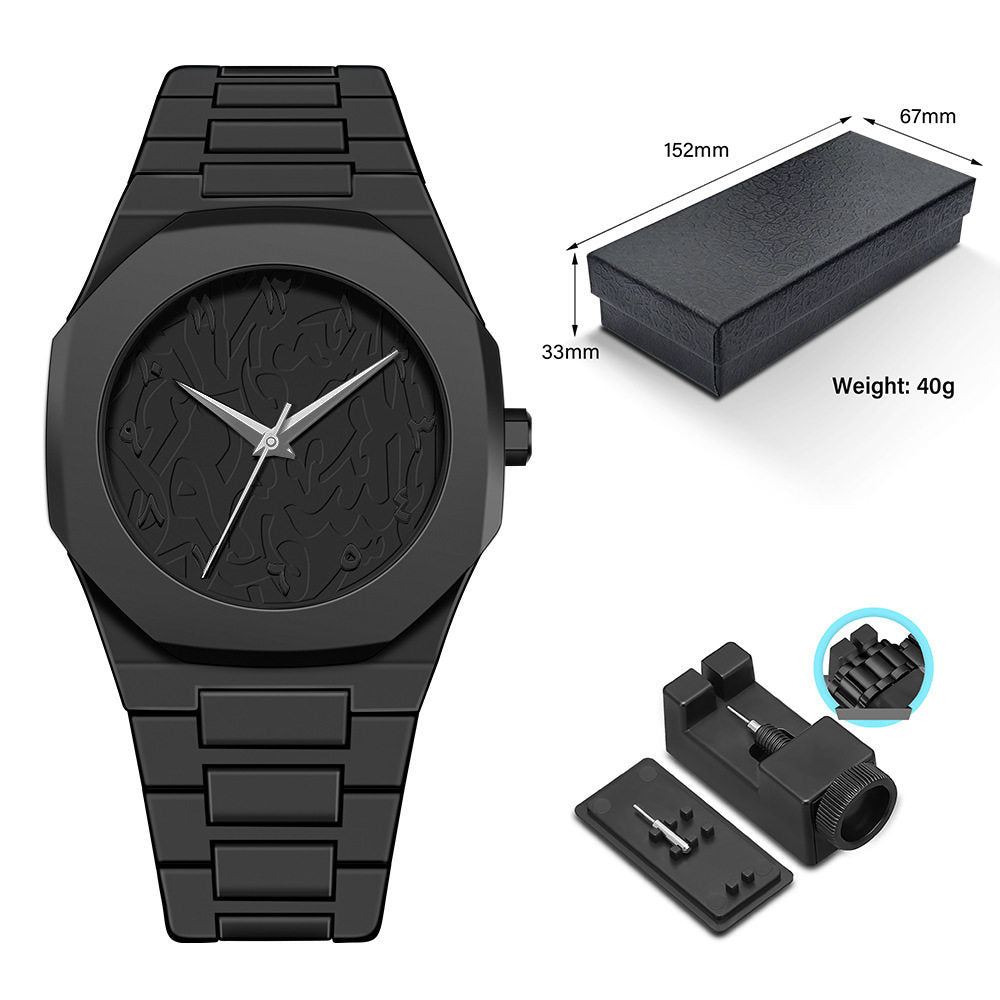 Men's Waterproof Quartz Watch with Calendar