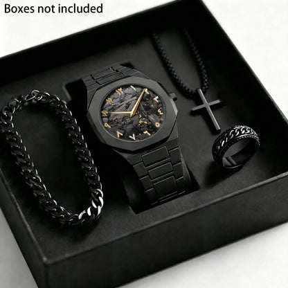 Men's Waterproof Quartz Watch with Calendar