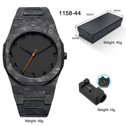 Men's Waterproof Quartz Watch with Plastic Strap