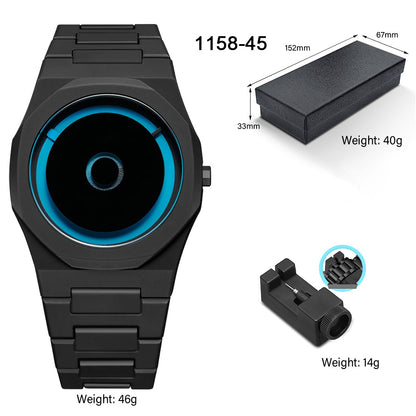 Men's Waterproof Quartz Watch with Plastic Strap