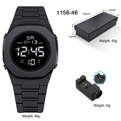 Men's Waterproof Quartz Watch with Plastic Strap