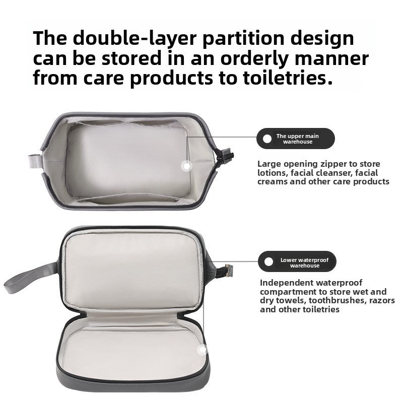 Men's waterproof storage bag for toiletry