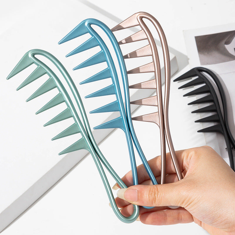 Men's Wide Tooth Plastic Hair Comb for Retro Styling
