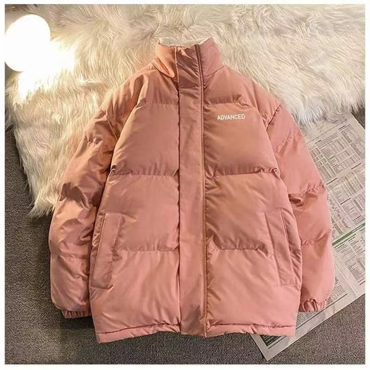 Men's Winter Lamb Fleece Stand Collar Thickened Coat
