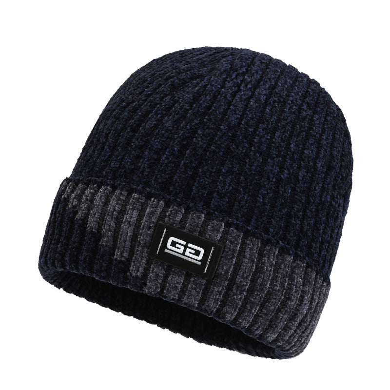 Men's Winter Warm Chenille Hat with Earmuffs