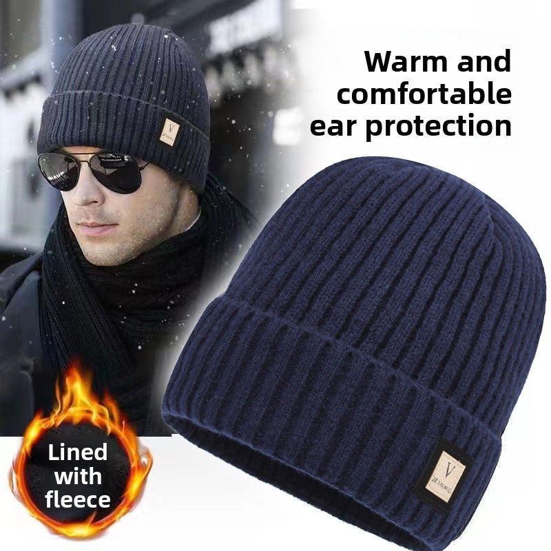 Men's Winter Warm Chenille Hat with Earmuffs
