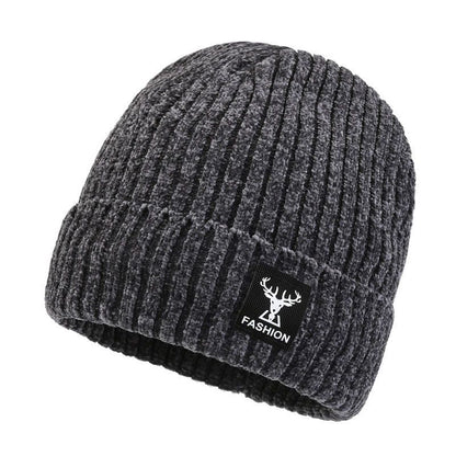 Men's Winter Warm Chenille Hat with Earmuffs