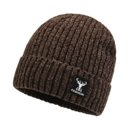 Men's Winter Warm Chenille Hat with Earmuffs