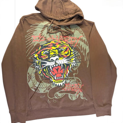 Men's Zip Hoodie Tiger Print Sweatshirt