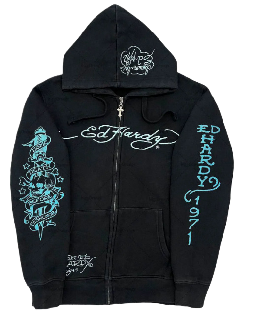 Men's Zip Hoodie Tiger Print Sweatshirt