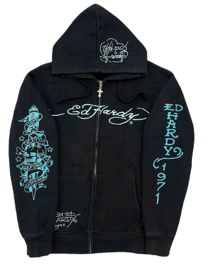 Men's Zip Hoodie Tiger Print Sweatshirt